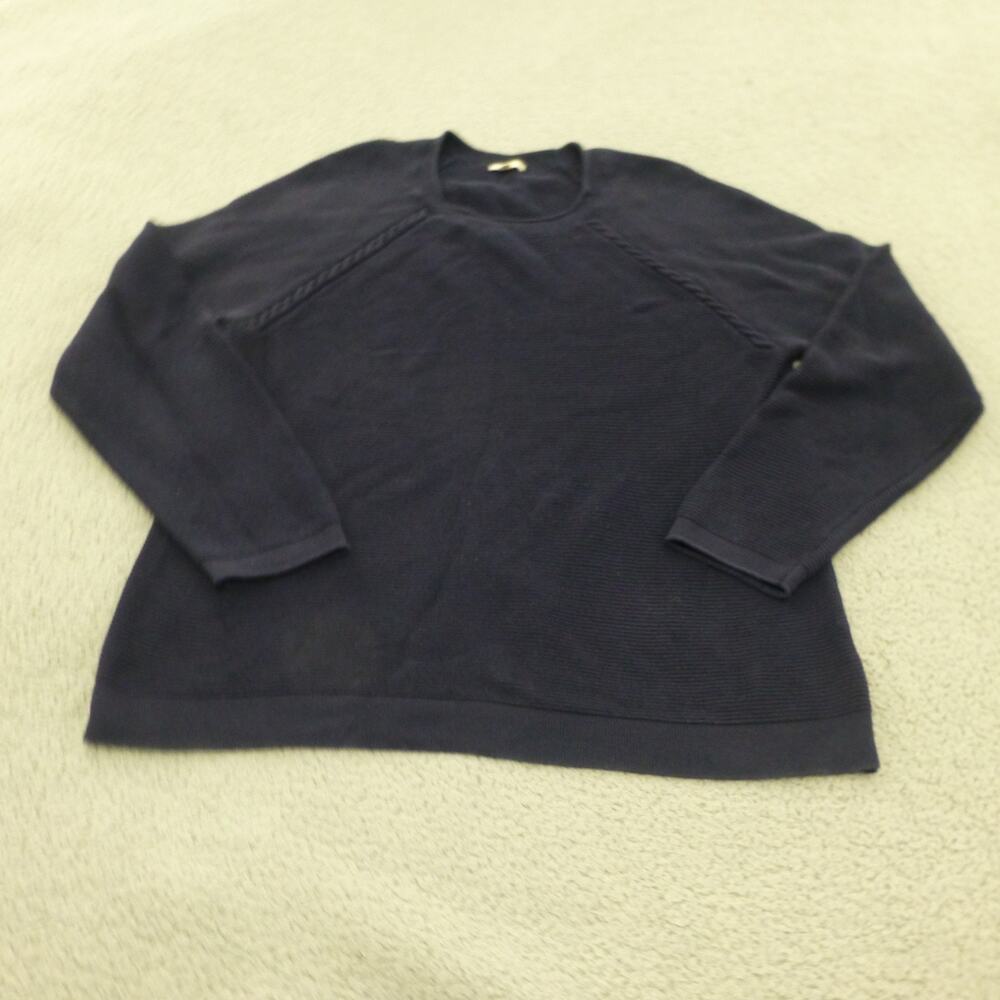 Talbots Women’s Navy Crew Neck Pullover‎ Sweater size XL